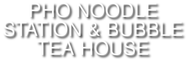 PHO NOODLE STATION & BUBBLE TEA HOUSE logo